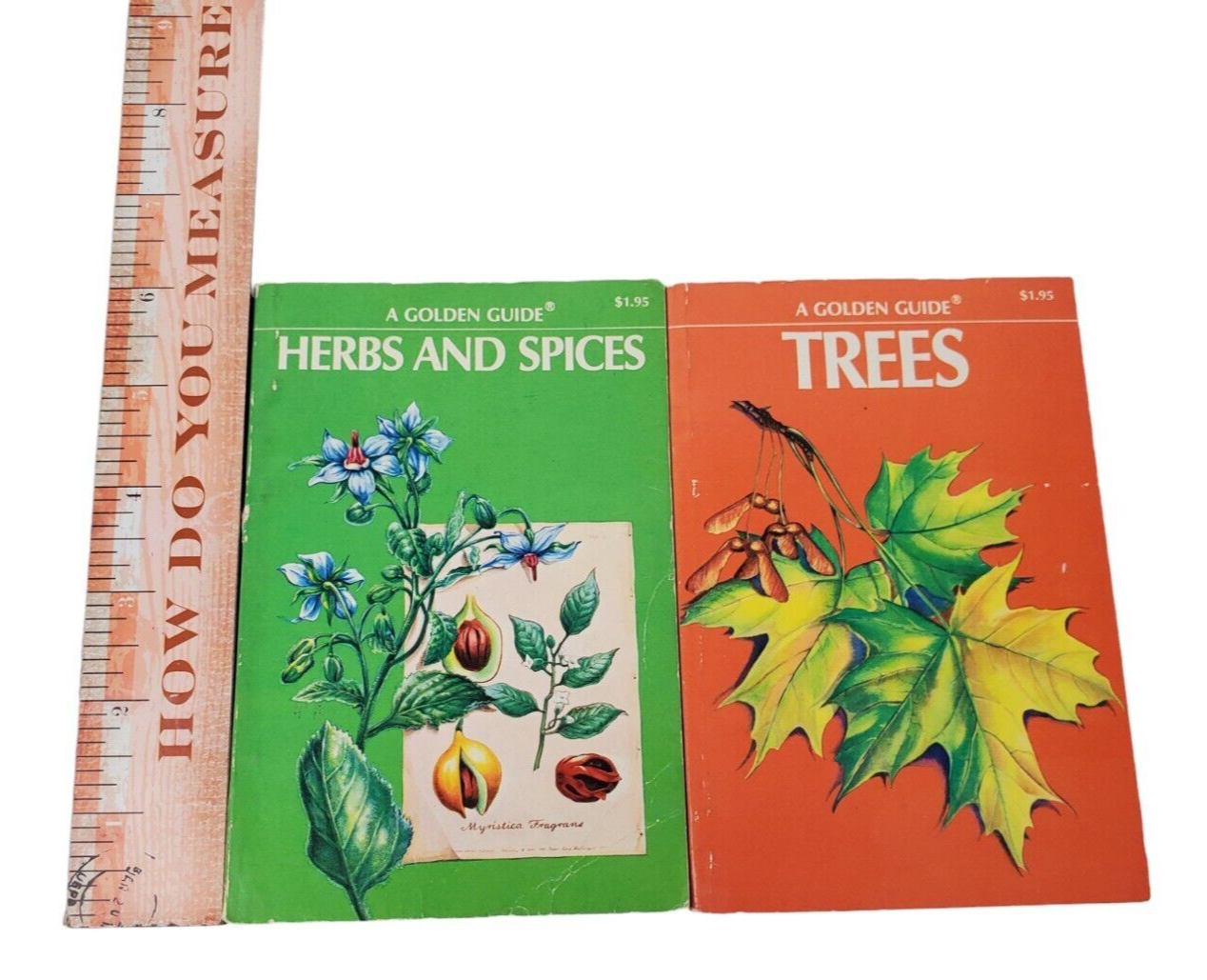 A golden guide herbs and spices trees paperback book vintage