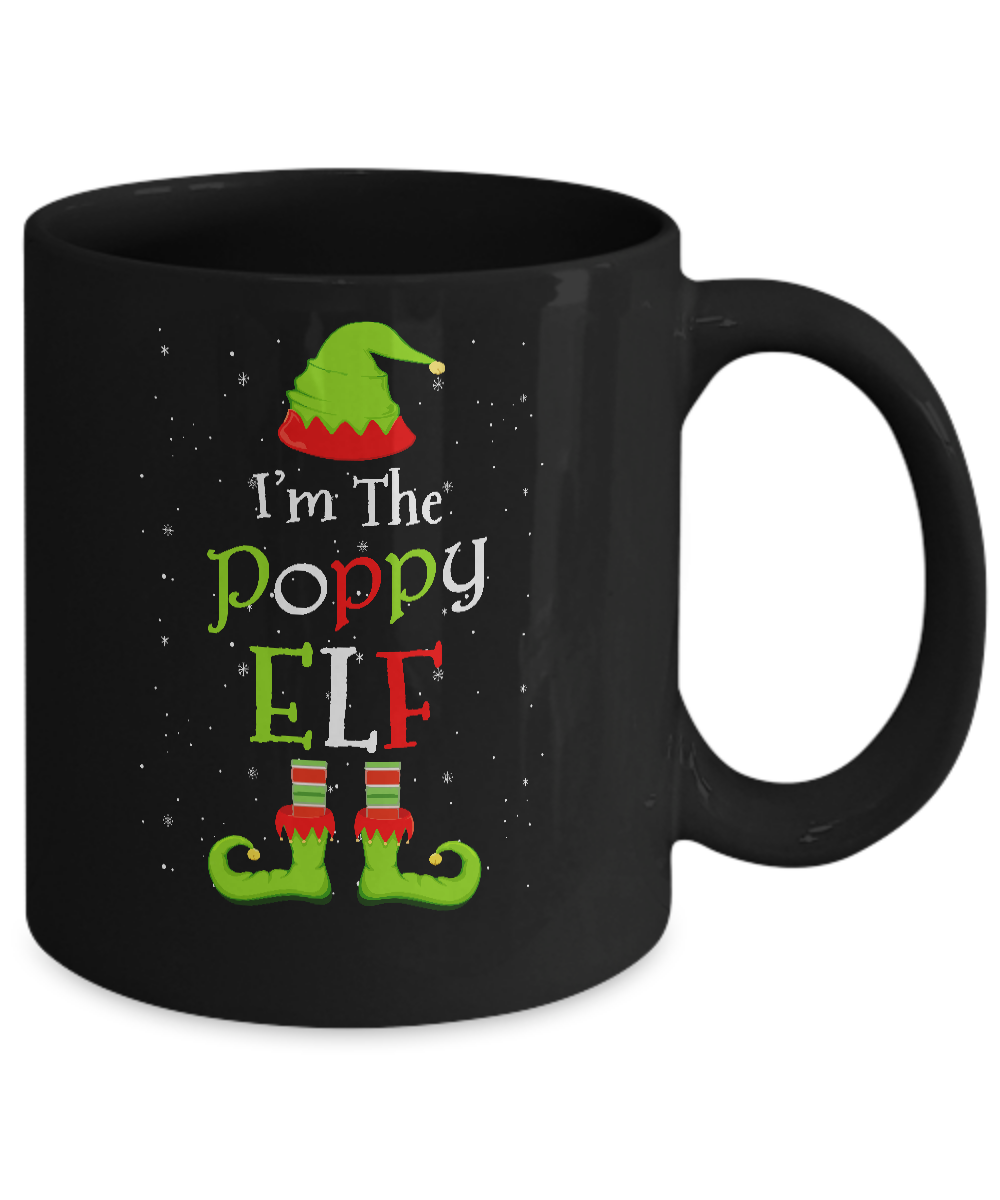 Im the poppy elf family matching funny christmas group gift mug oz