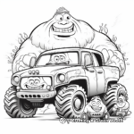 Monster truck coloring pages