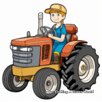 Tractor coloring pages