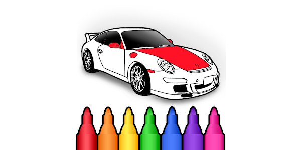 Car coloring game offline