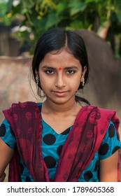 Raxaul india unidentified indian girl on stock photo