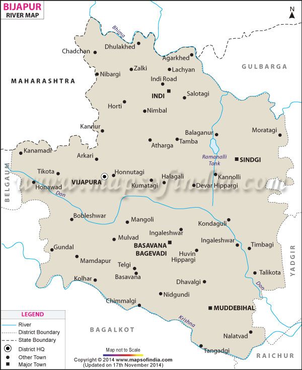 Bijapur river map map india world map river