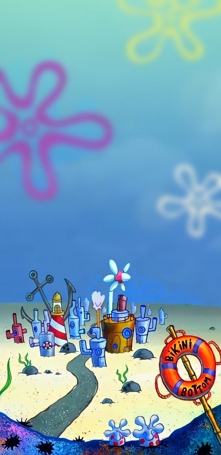 Spongebob bikini bottom phone wallpaper hd spongebob iphone wallpaper wallpaper iphone cute cool wallpapers cartoon