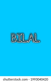 Bilal name hd wallpaper june stock illustration