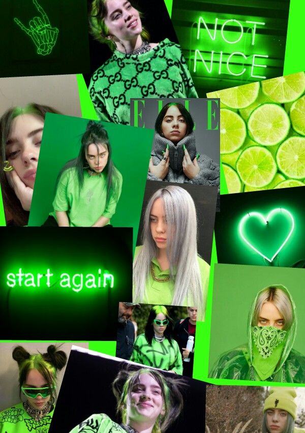 Billie eilish green aesthetic imagem de fundo para iphone desenhos de celebridades wallpapers bonitos