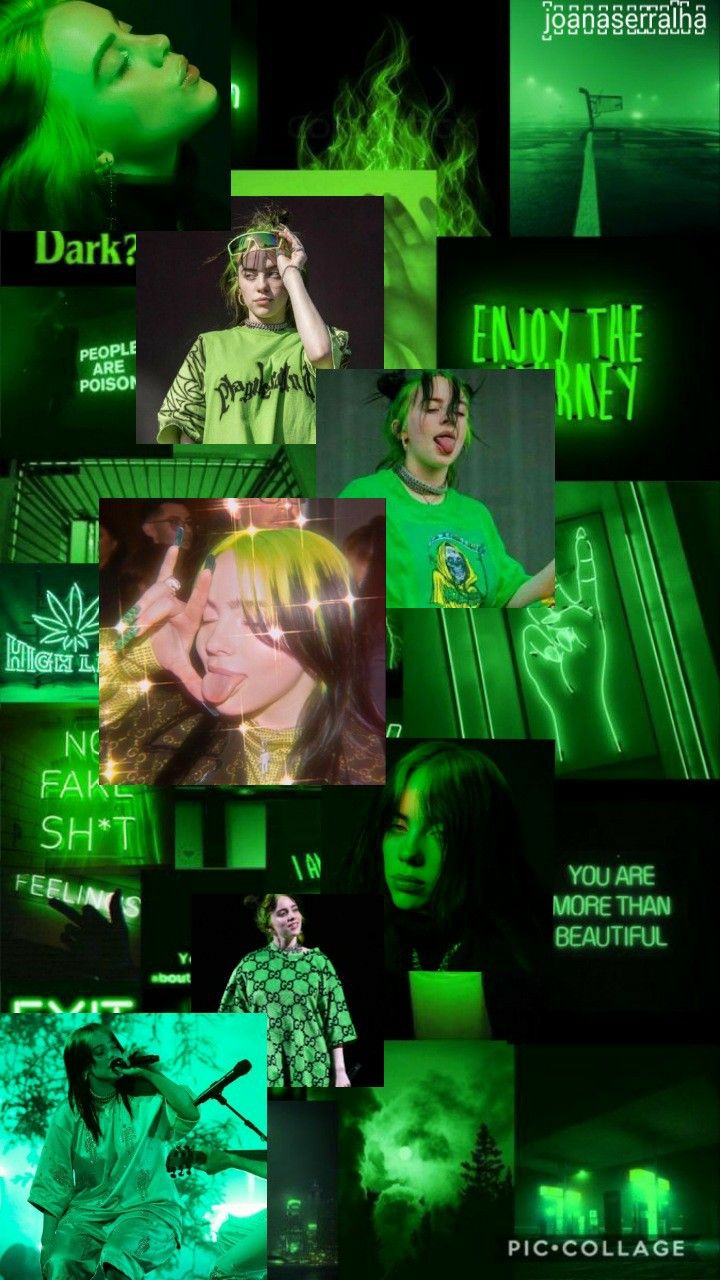 Wallpaper billie eilish billie eilish dark green aesthetic cute wallpapers