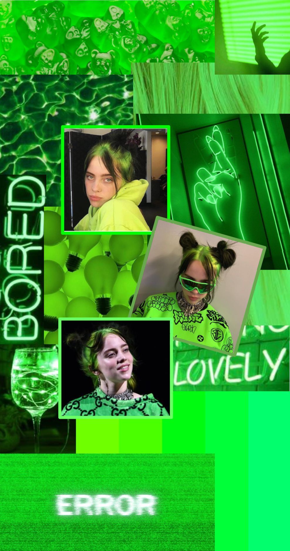 Wallpaper billie eilish billie eilish green wallpaper billie