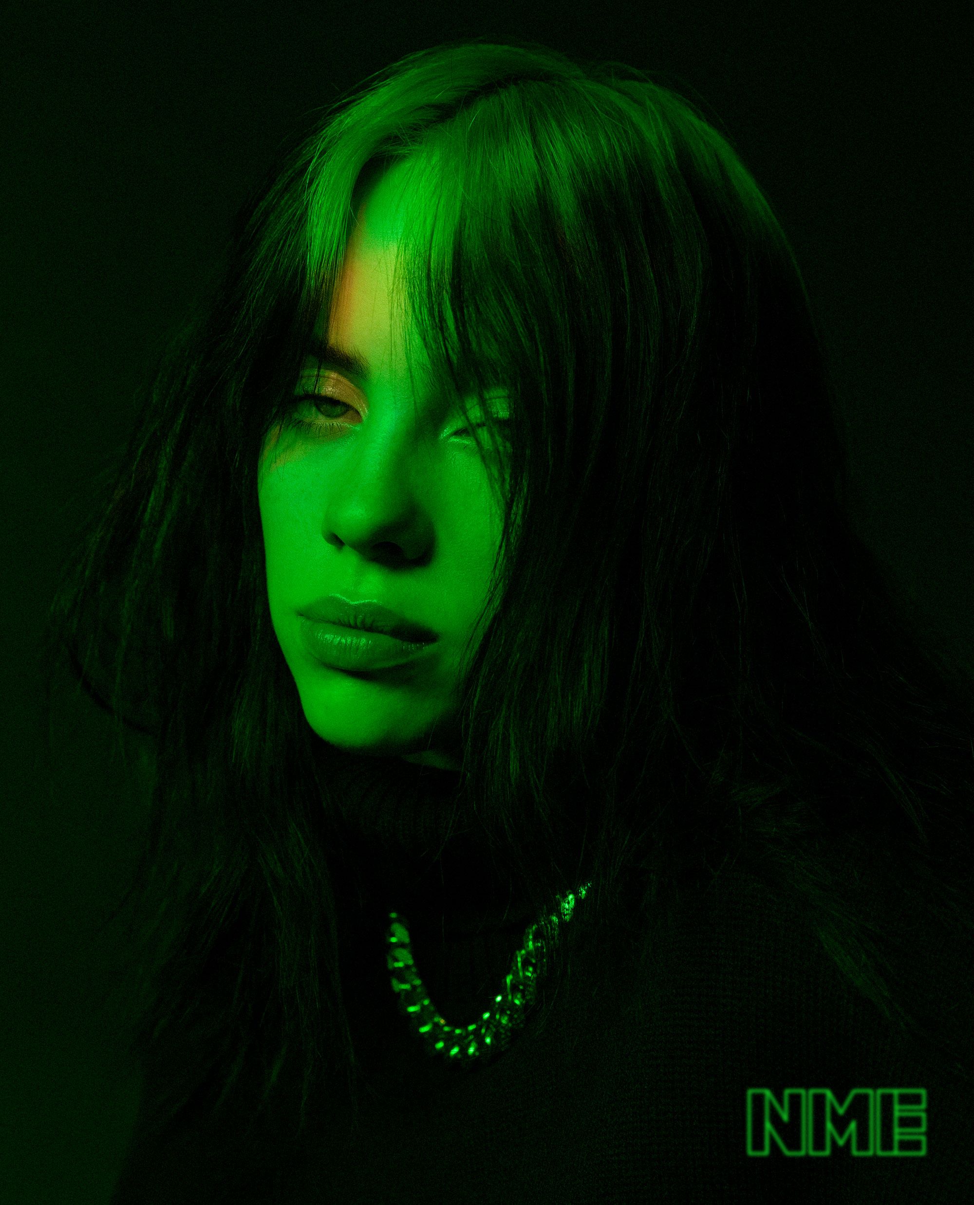 Billie eilish green hair wallpapers