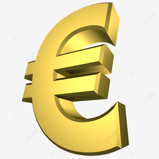 Euro symbol reflection currency wte metal png transparent image and clipart for free download