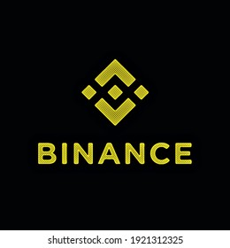 Binance crypto wallpaper hd black stock illustration