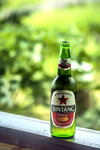 Bintang beer stock photo