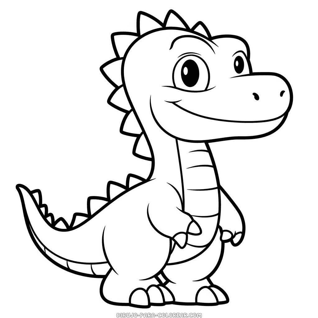 Dibujo de dinosaurio libre para colorear dibujo para colorear