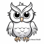 Great horned owl coloring pages