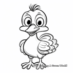 Baby turkey coloring pages