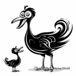 Dodo bird coloring pages