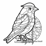 Cardinal coloring pages