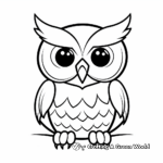 Great horned owl coloring pages