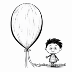 Balloon coloring pages