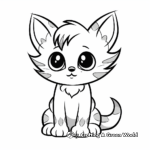 Cat kid coloring pages