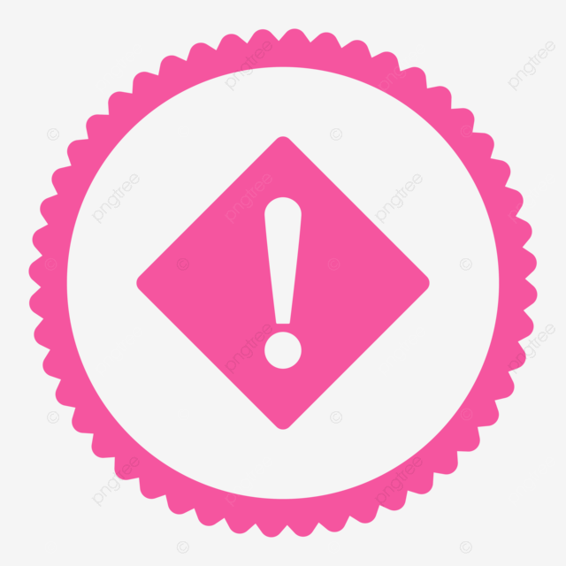 Error flat pink color round stamp icon error stamp risk pictogram png transparent image and clipart for free download
