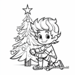 Elf on the shelf coloring pages