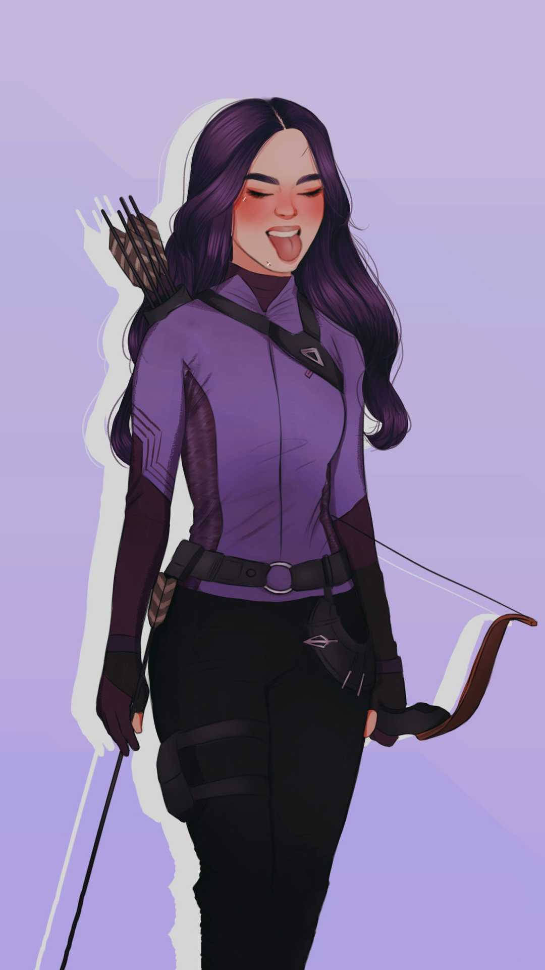 Download kate bishop hawkeye cute anime wallpaper