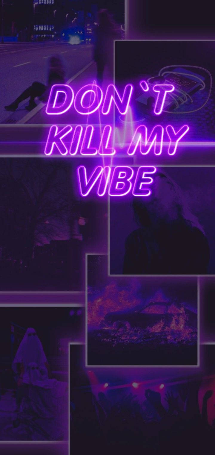 Download black and purple aesthetic vibe wallpaper