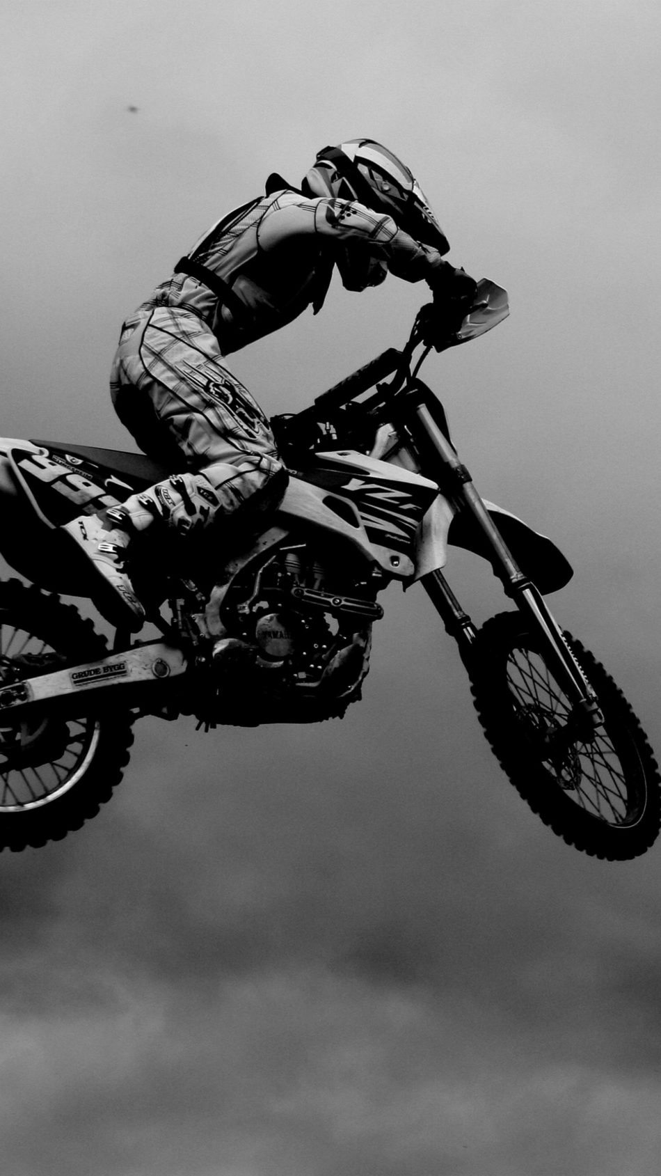 Motocross black white k ultra hd mobile wallpaper