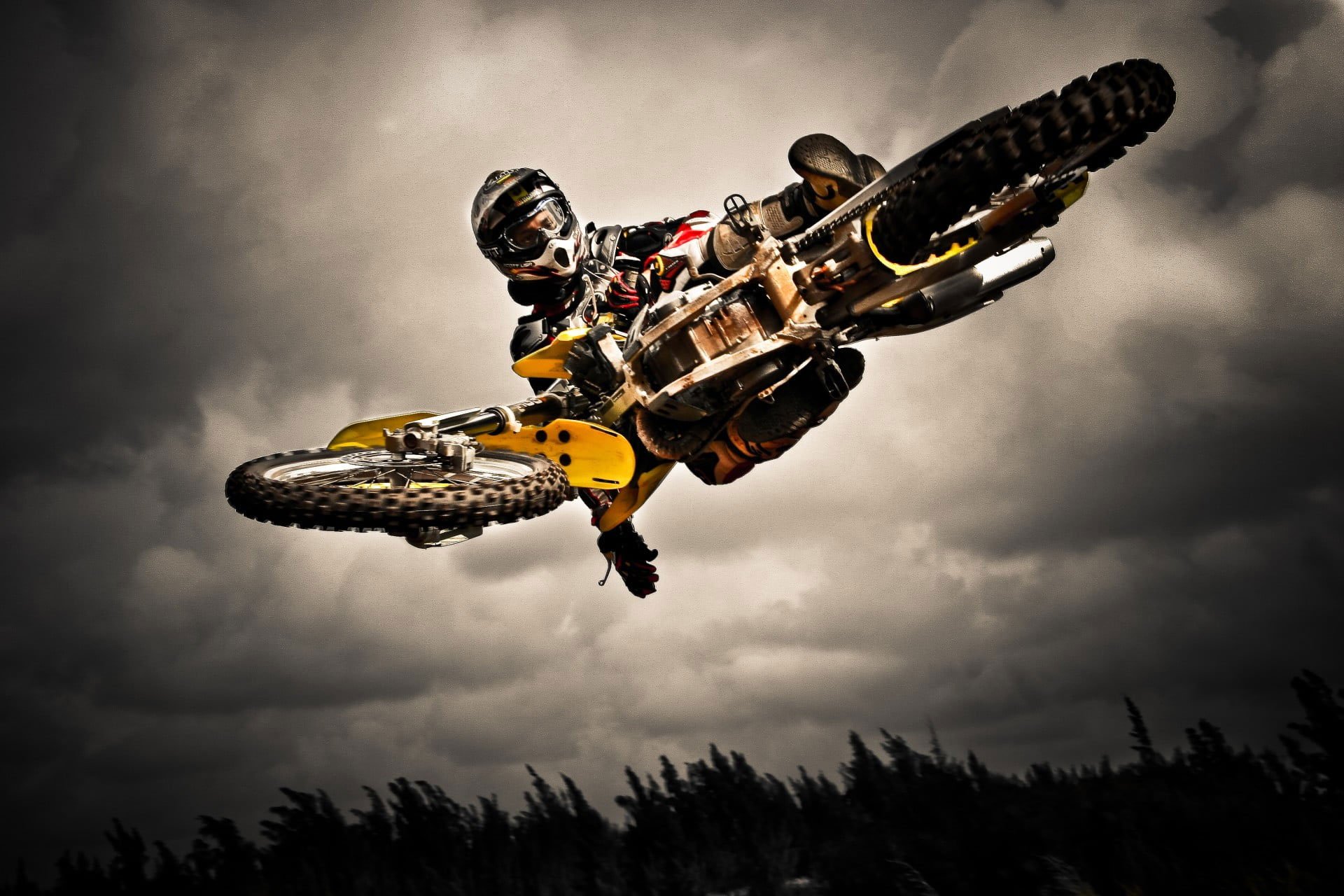 White black and yellow motocross bike wallpaper dirt bikes motorcycle