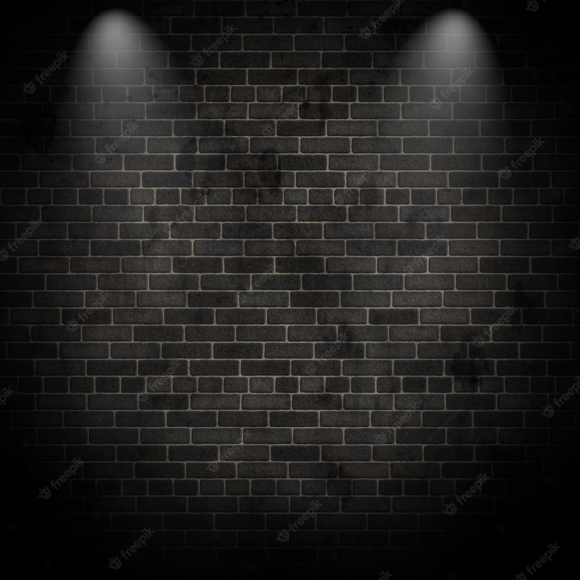 11.3d Render Spotlights Grunge Brick Wall 1048 6284 