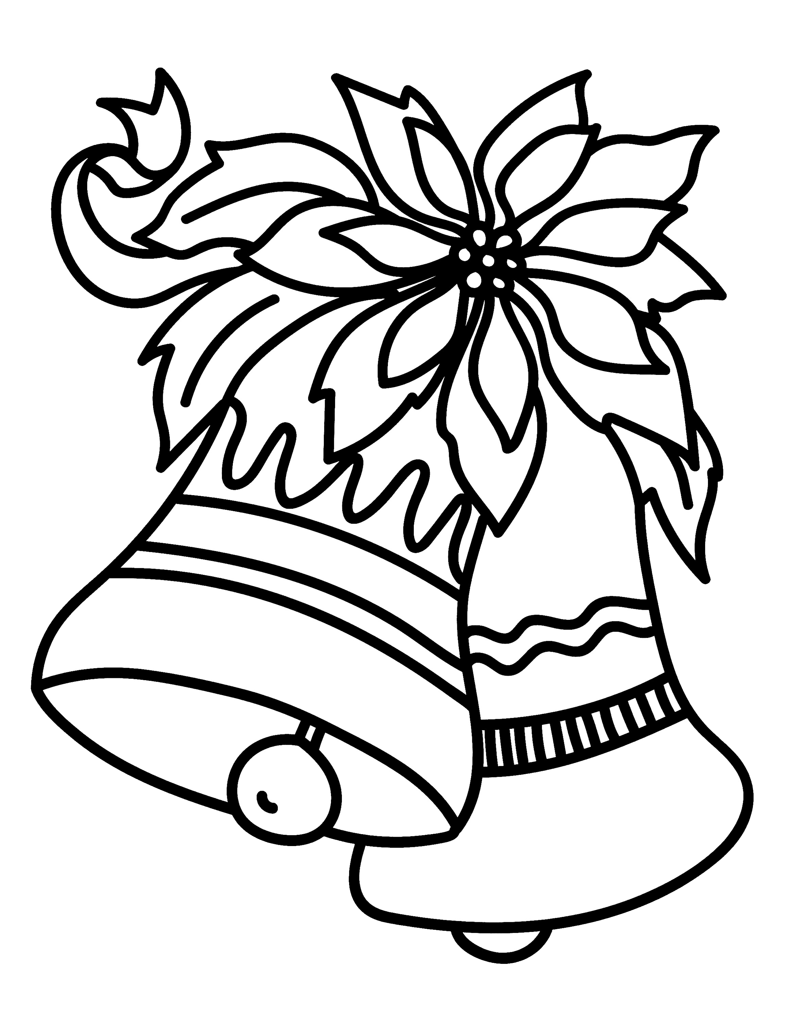 Christmas bells coloring page â kimmi the clown