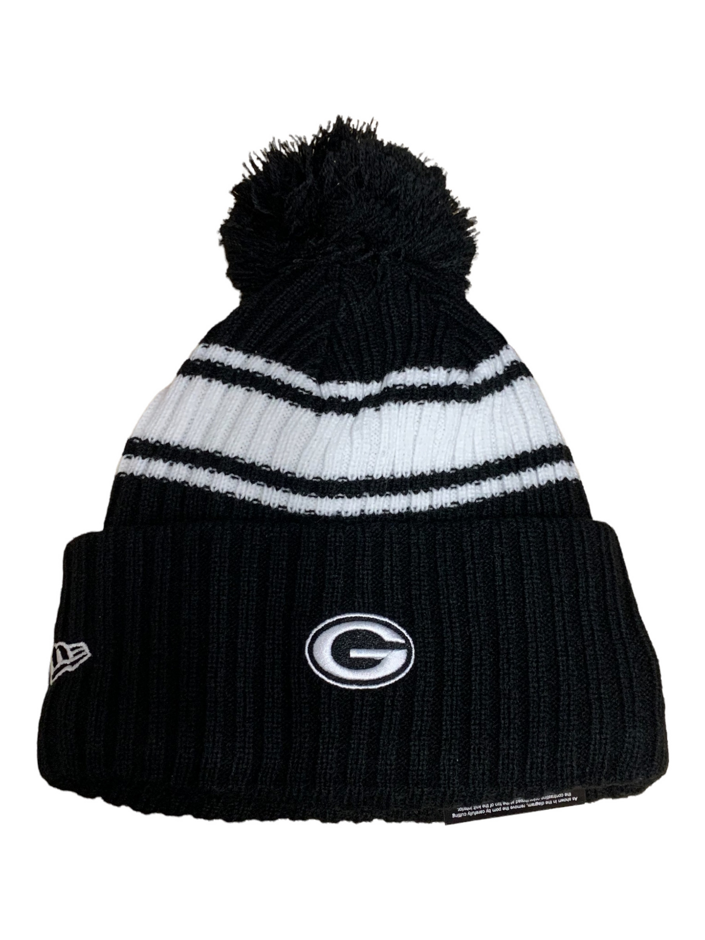 Green bay packers sideline sport cuffed pom knit