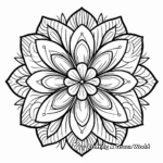 Mandala flower coloring pages