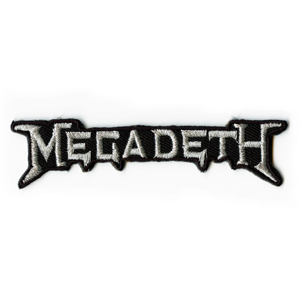 Megadeth peace sells silver rock band embroidered iron on patch