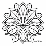 Mandala flower coloring pages