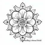 Mandala flower coloring pages