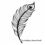 Peacock feather coloring pages