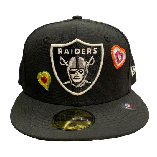 Las vegas raiders letterman fifty fitted hat â jrs sports
