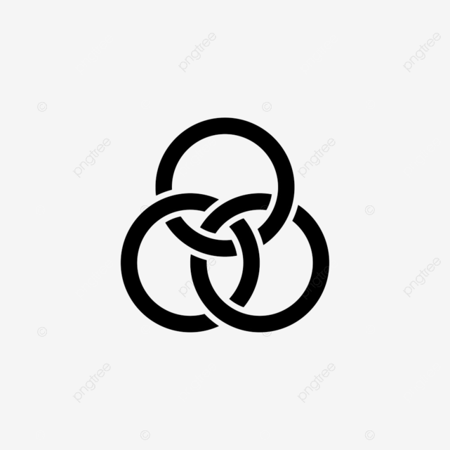 Illusions clipart transparent background borromean three rings icon illusion and sign three png image for free download