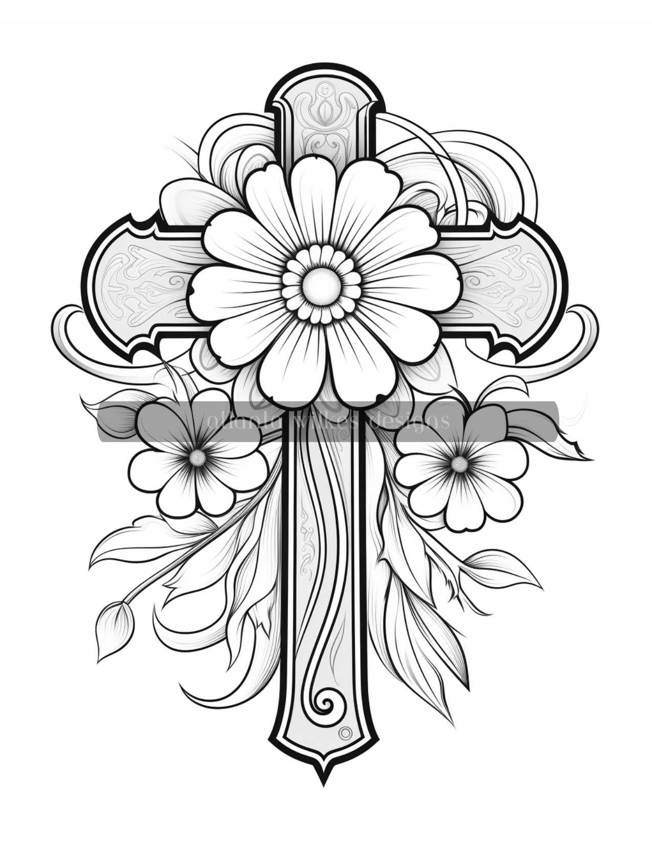 Easter crosses coloring book volume download atlanta wilkes designs