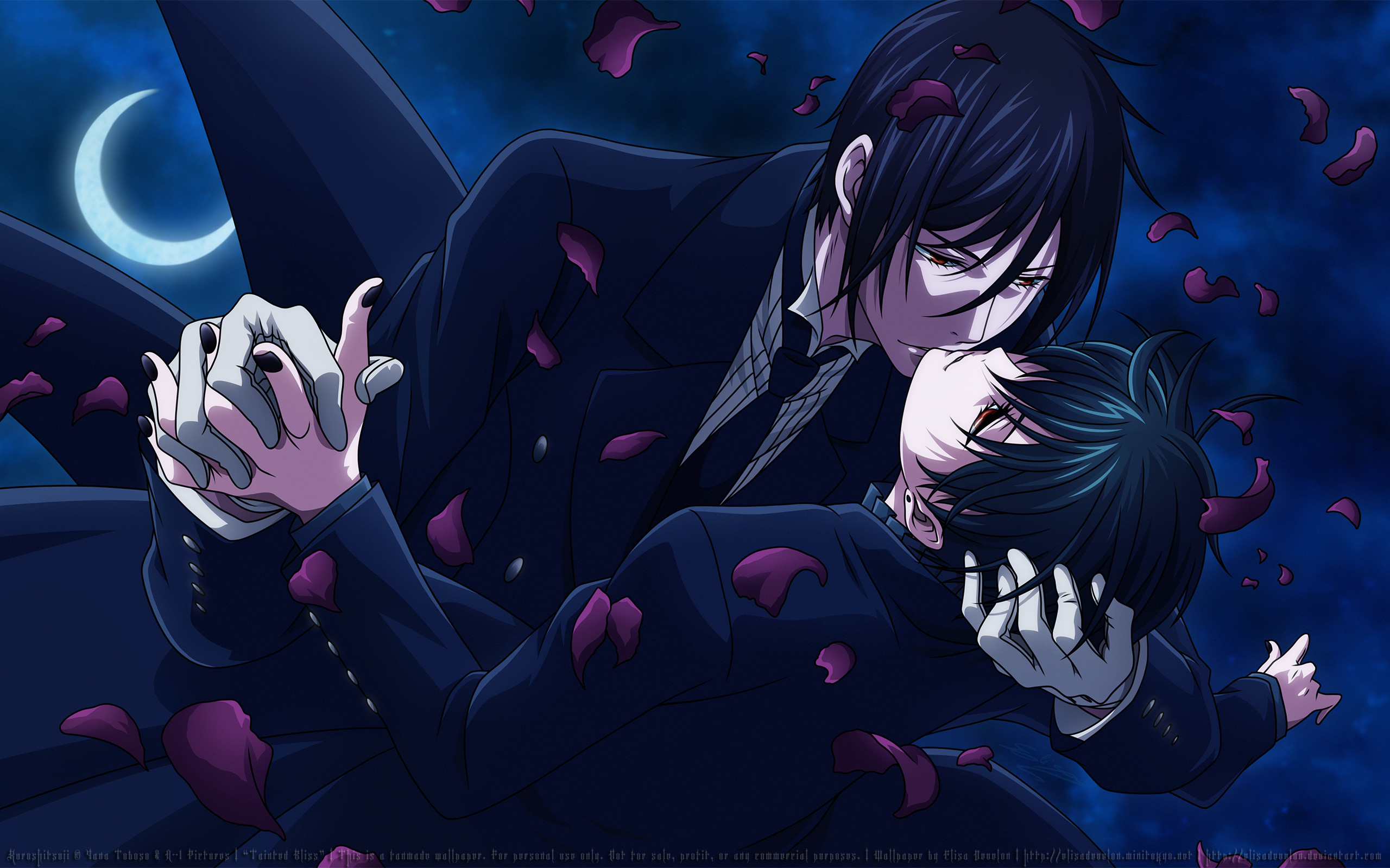 Wallpaper fire, the demon, Dark Butler, Kuroshitsuji, Sebastian Michaelis,  by namisiaa for mobile and desktop, section сёнэн, resolution 2560x2052 -  download