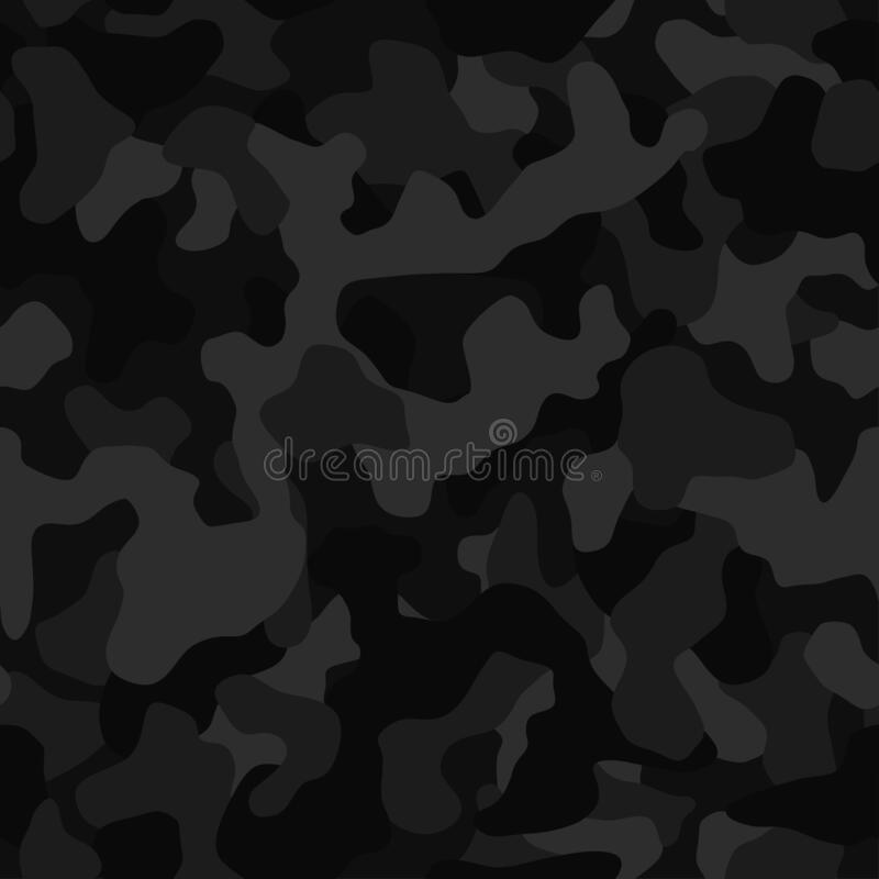 Black Camouflage Pattern Design Vector Download