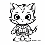 Kitty cat coloring pages