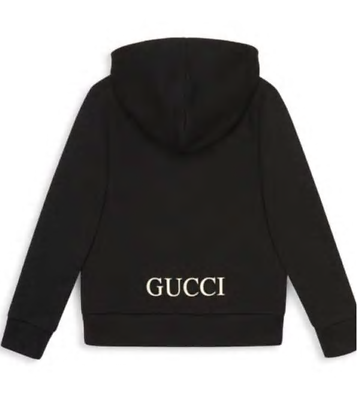 Authentic gucci childrens black cat sweatshirt hoodie size years