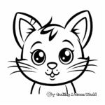 Tabby cat coloring pages