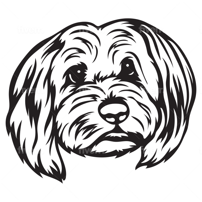 Draw custom pet portrait dog cat in vector line arts by makidguhit