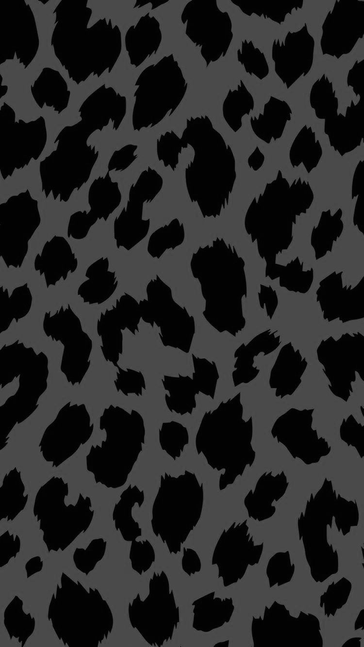 Download Sleek Black Leopard Print Wallpaper