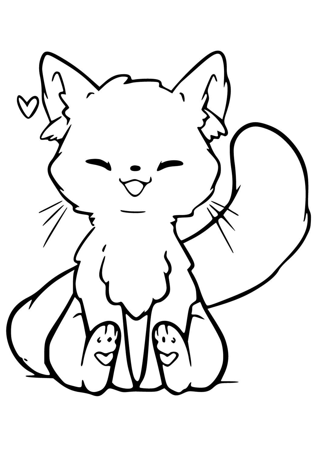 Free printable cute kawaii anime coloring page sheet and picture for adults and kids girls and boys