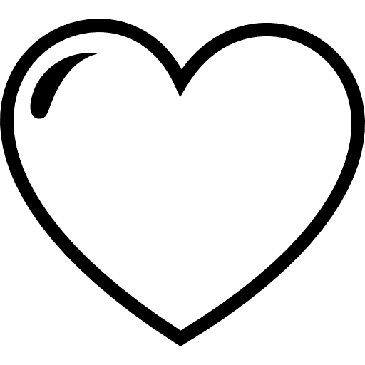 Heart outline icon png and svg vector free download